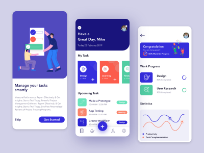 任务管理 todolist app ui .xd素材下载
