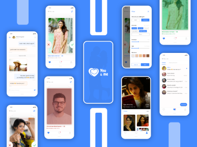 约会app ui 交互效果 .xd素材下载