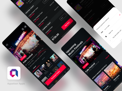 演出售票app ui .xd素材下载