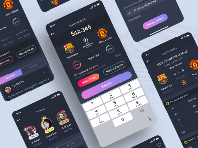 成套博采app bettor .sketch .xd .fig素材下载