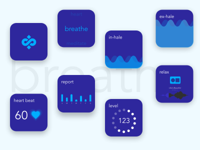 智能手表app 动效 .xd素材下载