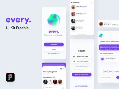 个人人工智能助手 app ui .fig素材下载