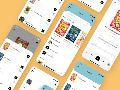 图书电商app ui .xd素材下载