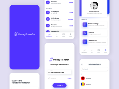 转汇款app ui .psd素材下载