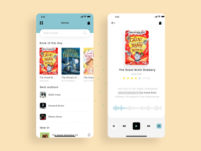 图书电商app ui .xd素材下载