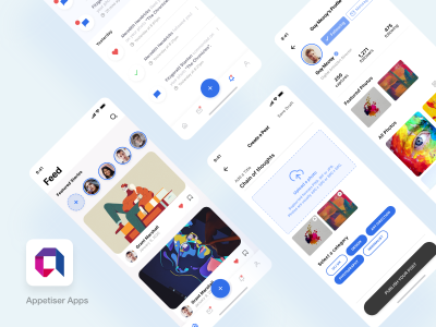 社交app ui .xd素材下载