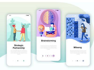 一组app onboarding插画 .ai .svg .eps素材下载