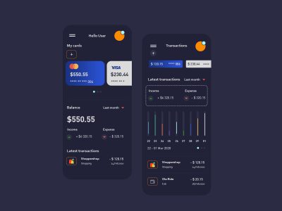 钱包app ui .psd素材下载