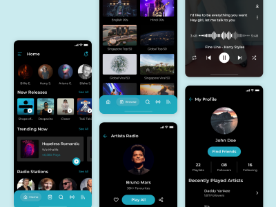 音乐app ui .sketch素材下载