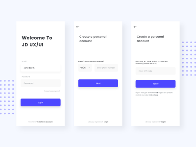 app 邮箱登录、手机登录界面ui .xd素材下载