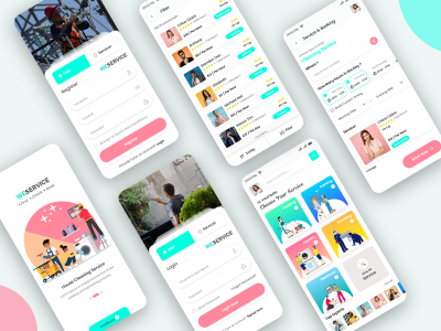 家政app ui .xd素材下载