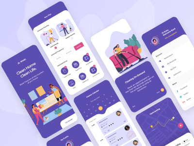 家政app ui .xd素材下载