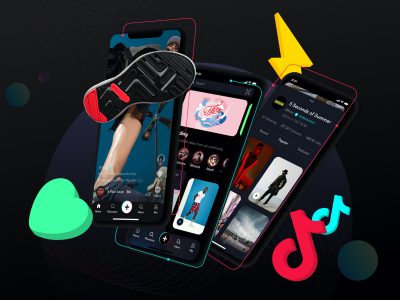 抖音国际版TikTok ios app ui redesign  .sketch素材下载