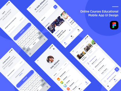 在线教育app ui .fig素材下载