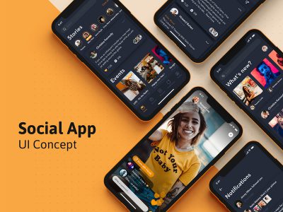 类似抖音短视频社交app ui .sketch素材下载