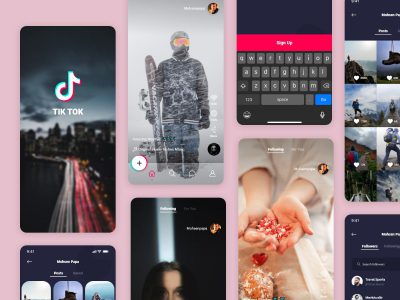 抖音国际版TikTok Redesign .xd素材下载