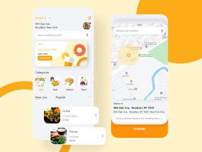 外卖订餐app ui .xd素材下载