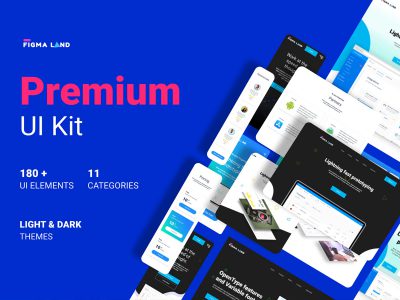 超级figma响应式网页设计素材ui kit .fig素材下载