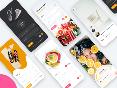 一组app 登录页面UI .xd素材下载