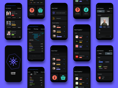 新冠肺炎数据app ui .xd .sketch素材下载