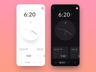 ios闹钟app ui .sketch素材下载