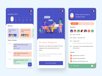 日程安排办公app ui .sketch素材下载