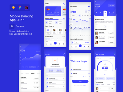 银行 支付 钱包app ui .sketch素材下载