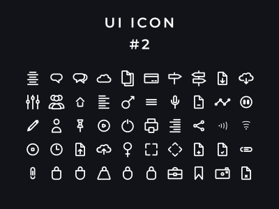 ui图标 2  .svg .ai .eps素材下载
