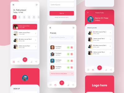 约会app ui -2  .xd素材下载