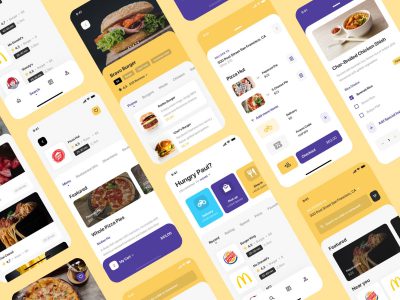 Food Melting 美食外卖app完成成套UI模板 .sketch素材下载