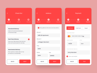 app 购买流程ui .xd素材下载