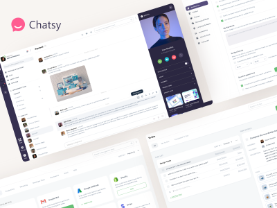 saas服务slack 项目管理、在线聊天UI .xd素材下载