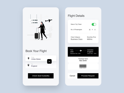 机票预定app ui .sketch素材下载