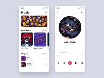 音乐app ui .fig素材下载