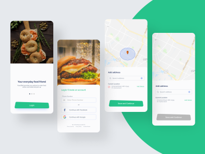 美食餐饮app登录注册 ui .fig素材下载