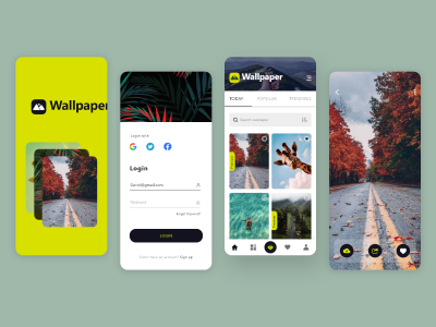 手机壁纸app ui .xd素材下载