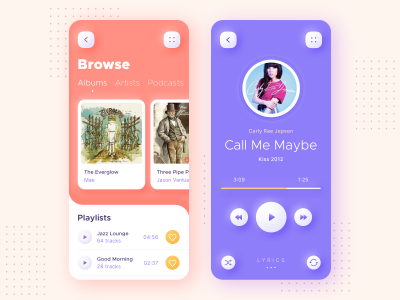 新拟物风音乐APP Playbox  ui .sketch素材下载