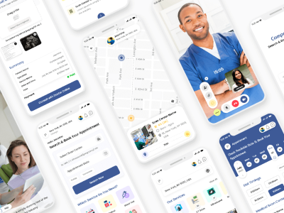 医院医疗app ui .xd素材下载