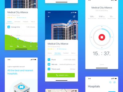 医院app ui .sketch素材下载
