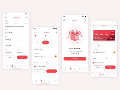 电商APP 结算页UI .xd素材下载