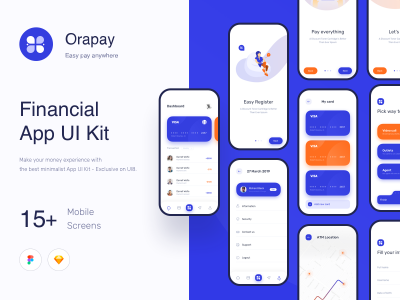 金融、银行app ui .fig .sketch素材下载