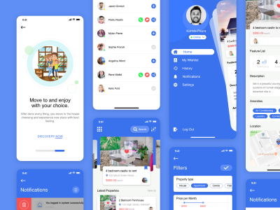 租房app ui UHOME .xd素材下载