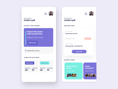 任务管理app ui .sketch素材下载