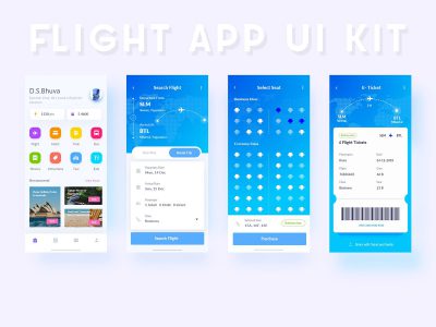 机票预定选座app ui .sketch素材下载