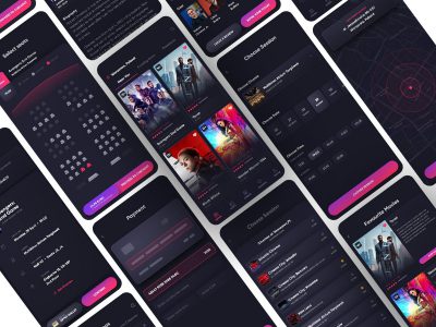 电影院 电影购票选座app ui .fig素材下载