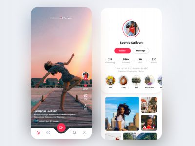 抖音国际版Tiktok ui redesign .fig素材下载
