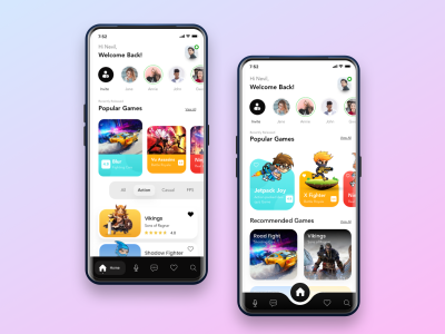 游戏商店app ui .xd .sketch素材下载