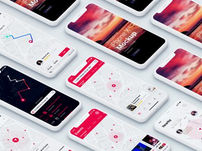 app ui展示模板mockup .psd素材下载