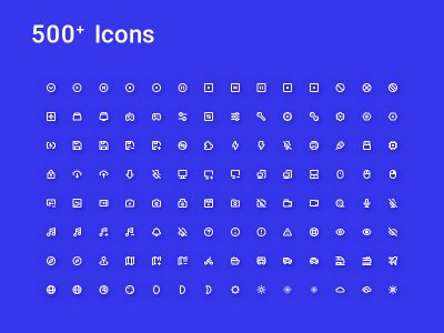 500+ web ios app 图标 .psd .xd .svg素材下载