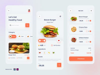 外卖订餐app ui .xd .fig素材下载